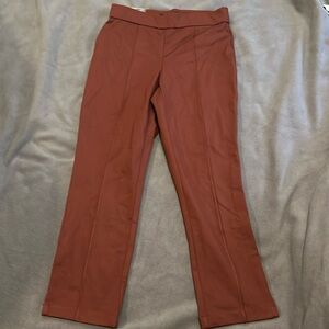 Christian Siriano New York brown ponte pants NWT